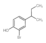 4-仲丁基-2-溴苯酚结构式