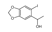 1-(6-碘苯并[d][1,3]二氧代-5-基)乙醇结构式