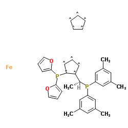 (S)-1-[(R)-2-(二-2-呋喃膦基)二茂铁基]乙基双-3,5-二甲苯基膦图片