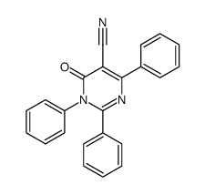 6-oxo-1,2,4-triphenylpyrimidine-5-carbonitrile结构式