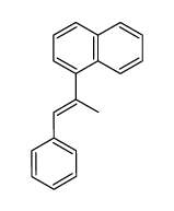 (E)-2-(1-naphthyl)-1-phenylprop-1-ene结构式