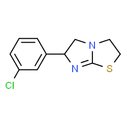 6-(3-CHLOROPHENYL)-2,3,5,6-TETRAHYDROIMIDAZO[2,1-B]THIAZOLE Structure