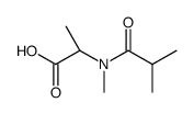 (2S)-2-[methyl(2-methylpropanoyl)amino]propanoic acid结构式