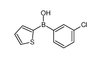 (3-chlorophenyl)-thiophen-2-ylborinic acid结构式