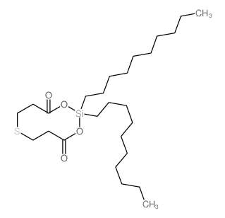 1,3-Dioxa-7-thia-2-silacyclodecane-4,10-dione,2,2-didecyl- Structure