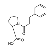 (2S)-1-(3-phenylpropanoyl)pyrrolidine-2-carboxylic acid Structure