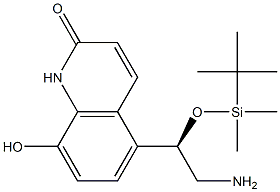 (R)-5-(2-amino-1-((tert-butyldimethylsilyl)oxy)ethyl)-8-hydroxyquinolin-2(1H)-one结构式