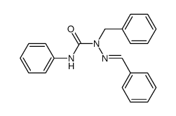 benzaldehyde-(2-benzyl-4-phenyl semicarbazone) Structure