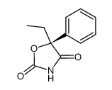 2,4-Oxazolidinedione,5-ethyl-5-phenyl-,(S)-(9CI) structure