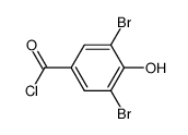 3,5-dibromo-4-hydroxy-benzoyl chloride结构式