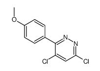 4,6-dichloro-3-(4-methoxyphenyl)pyridazine结构式