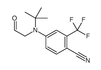 4-[tert-butyl(2-oxoethyl)amino]-2-(trifluoromethyl)benzonitrile Structure