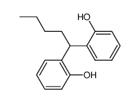 2,2'-(pentane-1,1-diyl)diphenol Structure