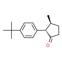 Cyclopentanone, 2-[4-(1,1-dimethylethyl)phenyl]-3-methyl-, (2S,3S)- (9CI)结构式