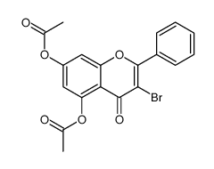 (5-acetyloxy-3-bromo-4-oxo-2-phenylchromen-7-yl) acetate Structure