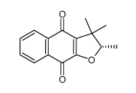 (+)-2,3,3-trimethyl-2,3-dihydro-naphtho[2,3-b]furan-4,9-quinone Structure