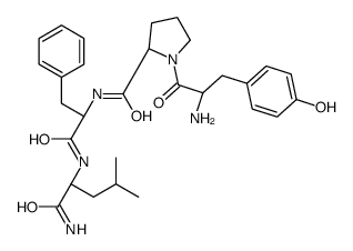 (2S)-1-[(2S)-2-amino-3-(4-hydroxyphenyl)propanoyl]-N-[(2S)-1-[[(2R)-1-amino-4-methyl-1-oxopentan-2-yl]amino]-1-oxo-3-phenylpropan-2-yl]pyrrolidine-2-carboxamide Structure