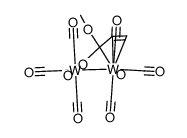 (tungsten)2(carbonyl)9{μ-η1,η3-C(OCH3)CHCH2} Structure