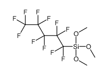 trimethoxy(1,1,2,2,3,3,4,4,5,5,5-undecafluoropentyl)silane结构式