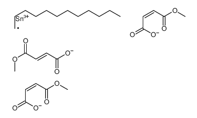 methyl (Z,Z,Z)-8-dodecyl-8-[(4-methoxy-1,4-dioxobut-2-enyl)oxy]-3,6,10-trioxo-2,7,9-trioxa-8-stannatrideca-4,11-dien-13-oate结构式