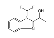 1-[1-(DIFLUOROMETHYL)-1H-BENZIMIDAZOL-2-YL]ETHANOL Structure