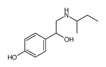 4-[2-(butan-2-ylamino)-1-hydroxyethyl]phenol结构式