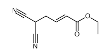 ethyl 5,5-dicyanopent-2-enoate Structure