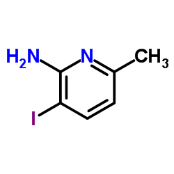 2-氨基-3-碘-6-甲基吡啶结构式