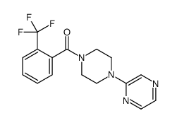 (4-pyrazin-2-ylpiperazin-1-yl)-[2-(trifluoromethyl)phenyl]methanone结构式