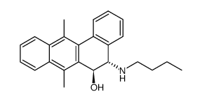 trans-5-(n-butylamino)-5,6-dihydro-6-hydroxy-7,12-dimethylbenzanthracene Structure