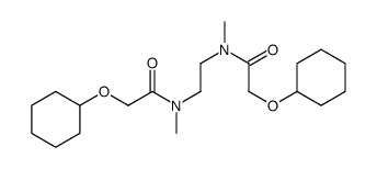 2-cyclohexyloxy-N-[2-[(2-cyclohexyloxyacetyl)-methylamino]ethyl]-N-methylacetamide结构式