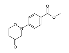 2-(p-carbomethoxyphenyl)tetrahydro-2H-1,2-oxazin-4-one结构式