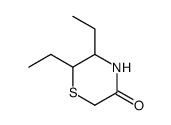 5,6-DIETHYLTHIOMORPHOLIN-3-ONE Structure