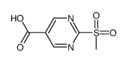 2-(Methylsulfonyl)pyrimidine-5-carboxylic acid structure