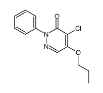 Pyridazin-3(2H)-one, 4-chloro-2-phenyl-5-propoxy- structure