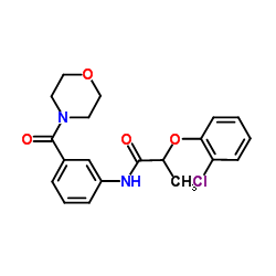 2-(2-Chlorophenoxy)-N-[3-(4-morpholinylcarbonyl)phenyl]propanamide结构式