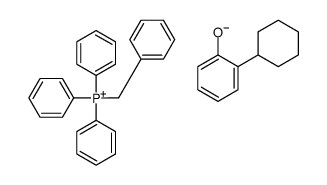 benzyltriphenylphosphonium, salt with 2-cyclohexylphenol (1:1) Structure