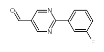 2-(3-Fluorophenyl)pyrimidine-5-carbaldehyde Structure