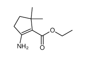 ethyl 2-amino-5,5-dimethylcyclopent-1-enecarboxylate Structure