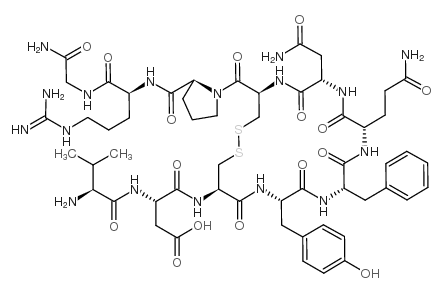 Val-Asp-(Arg8)-Vasopressin Structure