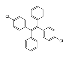 1-chloro-4-[2-(4-chlorophenyl)-1,2-diphenylethenyl]benzene Structure