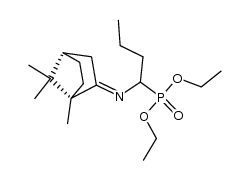 (1R,4S)-[1-(1,7,7-Trimethylbicyclo[2.2.1]hept-2-ylidenamino)butyl]phosphonsaeure-dimethylester Structure