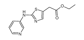 ethyl 2-(2-(pyridin-3-ylamino)thiazol-5-yl)acetate结构式