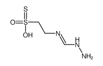 N-amino-N'-(2-hydroxysulfonothioylethyl)methanimidamide Structure