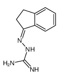 2-(2,3-dihydroinden-1-ylideneamino)guanidine Structure