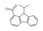 1-nitro-9-isopropylcarbazole结构式