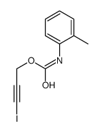 3-iodoprop-2-ynyl N-(2-methylphenyl)carbamate Structure