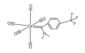 pentacarbonyl[(N,N-dimethylamino)(4-trifuoromethylphenyl)methylene]chromium(0)结构式