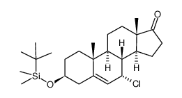 3β-tert-butyldimethylsilyloxy-7α-chloroandrost-5-en-17-one结构式