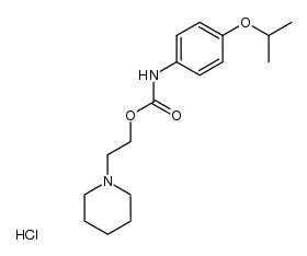 2-(piperidin-1-yl)ethyl (4-isopropoxyphenyl)carbamate hydrochloride Structure